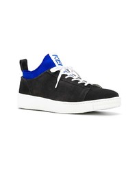 schwarze Wildleder niedrige Sneakers von Kenzo