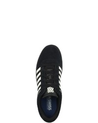 schwarze Wildleder niedrige Sneakers von K-Swiss