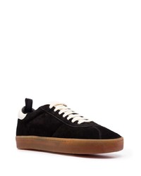 schwarze Wildleder niedrige Sneakers von Officine Creative