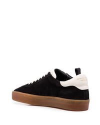 schwarze Wildleder niedrige Sneakers von Officine Creative