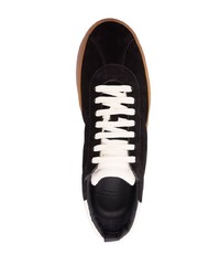 schwarze Wildleder niedrige Sneakers von Officine Creative