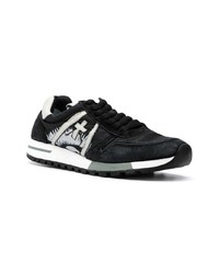 schwarze Wildleder niedrige Sneakers von Premiata