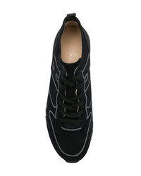 schwarze Wildleder niedrige Sneakers von Hogan