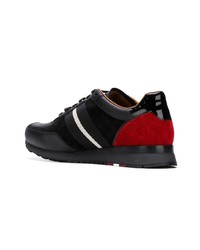 schwarze Wildleder niedrige Sneakers von Bally