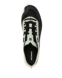 schwarze Wildleder niedrige Sneakers von Salomon