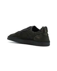 schwarze Wildleder niedrige Sneakers von Officine Creative