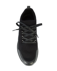 schwarze Wildleder niedrige Sneakers von Buscemi