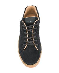 schwarze Wildleder niedrige Sneakers von Premiata