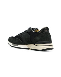 schwarze Wildleder niedrige Sneakers von VISVIM