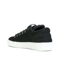 schwarze Wildleder niedrige Sneakers von Filling Pieces