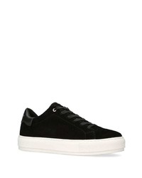 schwarze Wildleder niedrige Sneakers von Kurt Geiger London