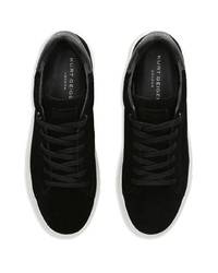 schwarze Wildleder niedrige Sneakers von Kurt Geiger London