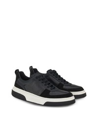 schwarze Wildleder niedrige Sneakers von Ferragamo