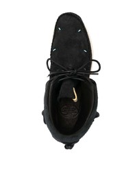 schwarze Wildleder niedrige Sneakers von VISVIM