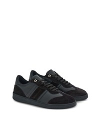 schwarze Wildleder niedrige Sneakers von Ferragamo