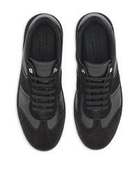 schwarze Wildleder niedrige Sneakers von Ferragamo