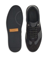 schwarze Wildleder niedrige Sneakers von Ferragamo