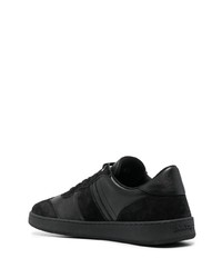 schwarze Wildleder niedrige Sneakers von Ferragamo