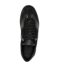 schwarze Wildleder niedrige Sneakers von Ferragamo