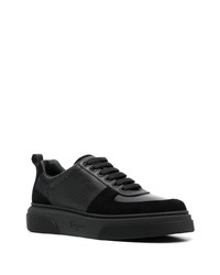 schwarze Wildleder niedrige Sneakers von Ferragamo