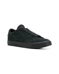 schwarze Wildleder niedrige Sneakers von Nike