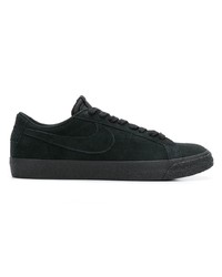 schwarze Wildleder niedrige Sneakers von Nike