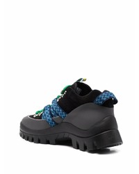 schwarze Wildleder niedrige Sneakers von Lanvin