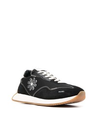 schwarze Wildleder niedrige Sneakers von Manuel Ritz