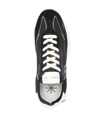 schwarze Wildleder niedrige Sneakers von Manuel Ritz