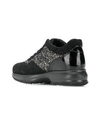 schwarze Wildleder niedrige Sneakers von Hogan