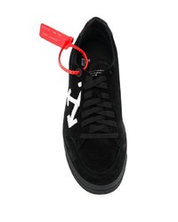 schwarze Wildleder niedrige Sneakers von Off-White