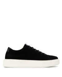 schwarze Wildleder niedrige Sneakers von Low Brand