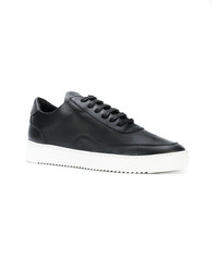 schwarze Wildleder niedrige Sneakers von Filling Pieces