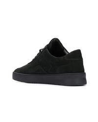 schwarze Wildleder niedrige Sneakers von Filling Pieces