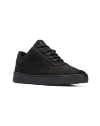 schwarze Wildleder niedrige Sneakers von Filling Pieces