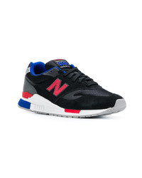 schwarze Wildleder niedrige Sneakers von New Balance