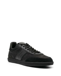 schwarze Wildleder niedrige Sneakers von Tod's