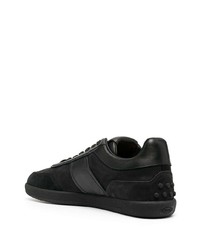 schwarze Wildleder niedrige Sneakers von Tod's