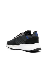 schwarze Wildleder niedrige Sneakers von adidas