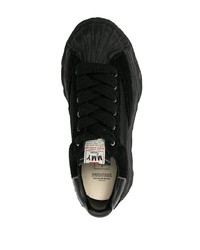 schwarze Wildleder niedrige Sneakers von Maison Mihara Yasuhiro