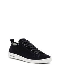 schwarze Wildleder niedrige Sneakers von PS Paul Smith