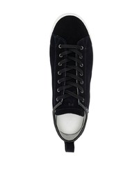 schwarze Wildleder niedrige Sneakers von PS Paul Smith