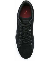 schwarze Wildleder niedrige Sneakers von Puma