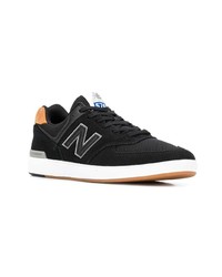 schwarze Wildleder niedrige Sneakers von New Balance