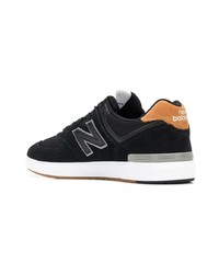 schwarze Wildleder niedrige Sneakers von New Balance