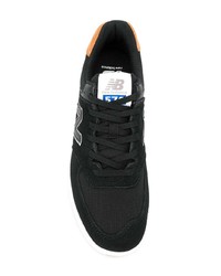 schwarze Wildleder niedrige Sneakers von New Balance