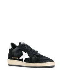 schwarze Wildleder niedrige Sneakers von Golden Goose