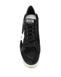 schwarze Wildleder niedrige Sneakers von Golden Goose