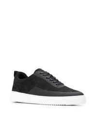 schwarze Wildleder niedrige Sneakers von Filling Pieces