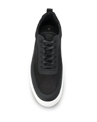 schwarze Wildleder niedrige Sneakers von Filling Pieces